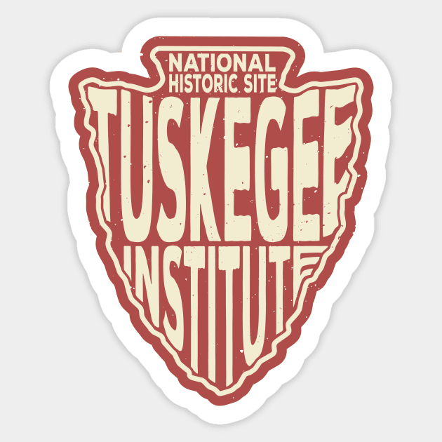 Tuskegee Institute National Historic Site name arrowhead Sticker by nylebuss